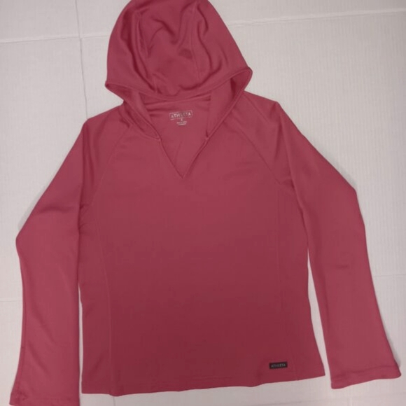 ATHLETA V-NECK CROPPED HOODIE TOP - Picture 8 of 13